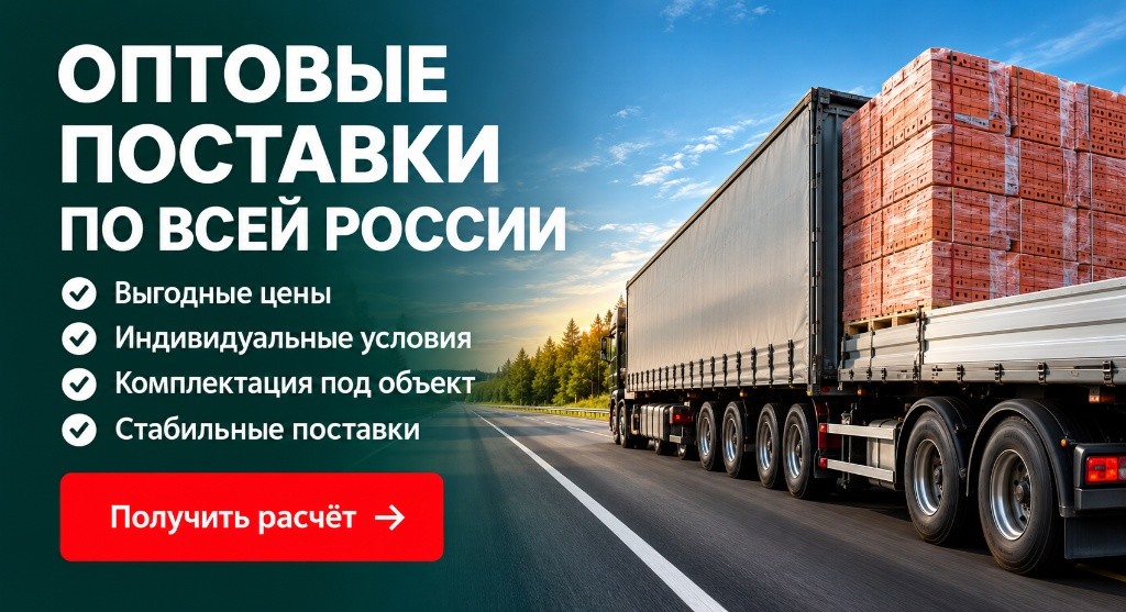 Оптовые поставки по всей России: выгодные цены, индивидуальные условия, комплектация под объект